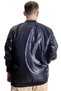 Mode XL Large Size Men's College Coat Zippered Jesica 22612 Navy Blue - 4