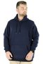 Mode XL Large Size Sweat Kapson Kangoroo Pocket Recycle B20532 Dark Blue