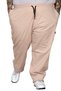 Mode XL Large Size Trousers Linen Cargo Jogger Milano 21912 Beige - 2