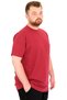 Fashion XL Large Size Men's T-Shirt Crew Neck Dore U25034 Burgundy - 3