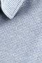 Mode XL Large Size Men's Sweatshirt Polo Neck Long Sleeve Waffle 23449 Indigo - 4