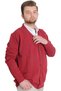 Mode XL Large Size Men's Cardigan with Buttons Double Face 20551 Claret Red - 2