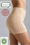 3-Piece Women's Ten Boxer Panties 100% Cotton High Waist Heart Pointelle Shorts Set - 4