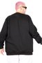 Mode XL Men's Sweatshirt Crew Neck Basic 20131 Black - 3