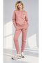 Salmon Print Detailed 3 Thread Tracksuit Set