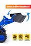 Snow Shovel Toy Engineering Vehicle 20 cm Blue, Movable Bucket, Inertial Movement, Rubber Wheels - 8
