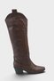 Women's Umke Cowboy Boots - Brown-Leather - 4