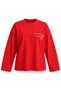 Red Text Printed Sweatshirt 4853