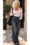 Women's clothing new season long sleeve side ruched halter neck detail women's blouse - bodysuit - 3