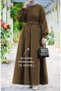 Farah Full Length Cashmere Coat - Brown - 2