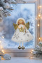 Christmas Snow Angel with Gold Star Pattern 13 cm - 4