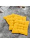 4-piece Chair Cushion – Tied, Non-Sagging Foam Filled, Washable – 40x40 cm - 4
