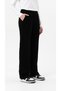 Women's Livia Thick, Winter, Three-Thread, Wide-Leg Sweat Pants Black