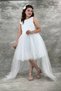 Dream Model Tailed Children's Evening Dress 7/14 Years Old Aby233 - 5