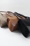 Suede Shoulder Bag – Zippered, Lined, Stylish Everyday Model + Scarf Gift - 5
