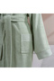 Rima bamboo hand embroidered family bathrobe set mint/beige m-l/l-xl (6 pieces) - 3