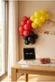 Firefighter Themed Birthday Decoration Classic Set Black Felt Letter Board Stand Balloon Chain Hand Pump Firefighter Set