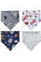 Triangle Scarf Combed Cotton Drool and Feeding Bib 10 Pieces - 3