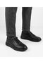Men's Black Genuine Leather Winter Shoes Non-Slip Sole Smart Lacing 2932