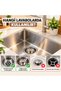 Stainless Steel 8cm Kitchen Sink Strainer and Drain Strainer with Stopper - 2