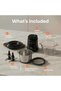 Choppi XXL 2L Glass & SS Chopper & Mincer, 500W w/Pulse & 2 Speeds, 2-Removable 4 SS-Blade - 8
