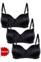 Women's Padded Push up 3-Piece Bra Set with Underwire Support - 5