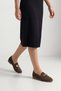 Women's Loafers Genuine Leather Buckled Moccasin Coffee Everyday Shoes Nador Coffee Suede - 6
