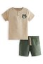 Tiger Summer Boy Muslin Shorts Set - 4