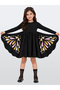 Girls' Butterfly Wing Cotton Dress – Black Long Sleeve Comfortable Fun Design (Ages 3-8) - 7
