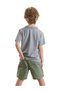 Tiger Boys Summer Polo Neck T-Shirt Gabardine Shorts Set - 2