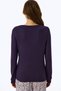Purple Midnight Mood Slogan Patterned Long Sleeve T-Shirt Pajama Top - 2