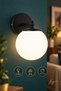Rain Sconce Black-White Globe Glass, Modern Decorative Sconce, Globe Glass Wall Sconce, Decorative Wall Lighting, Living Room, Bedroom and Hallway Lighting