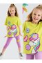 Cool Unicorn Girls' Summer T-Shirt Lilac Leggings Set