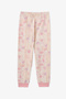 Girls Lilac Starlit Friends Cotton Long Sleeve 2'Li Pajamas Set - 4
