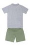 Tiger Boys Summer Polo Neck T-Shirt Gabardine Shorts Set - 4