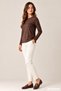 Women's Viscose T-Shirt Set of 4 Black-White-Navy Blue-Brown - 8