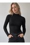 Set of 3 95% Cotton Half Turtleneck Sweat-Proof Breathable Long Sleeve Bodysuits - 6