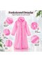 Unisex Hooded Long Raincoat Water-Resistant Lightweight Foldable Eva Rain Coat for Women Men with Snap Closure Design, Yk98 - 2