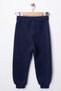 Boy's Oversized Belt and Leg Ribbed Knit Printed 3 Thread Sweatpants - 3