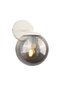 Rain Sconce White-Smoked Globe Glass, Modern Decorative Sconce, Globe Glass Wall Sconce, Decorative Wall Lighting, Living Room, Bedroom and Hallway Lighting - 3