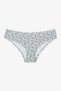 Black Crispy Leaf Patterned 5-Piece Hipster Panties - 3