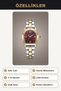 Women's Special Design Oval Case Steel Strap Stylish Wristwatch - 7