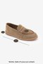 Women's Genuine Leather Rope Detailed Moccasin Loafer Casual Shoes Ginar Taba Suede - 8