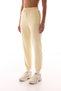 Ecru High Waist Pocketed Cotton Jogger