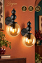 2Pcs Endless Sconce Black Honey Glass, Modern Decorative Sconce, Wall Lighting, Living Room, Bedroom and Hallway Lighting