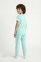 Boy's Navy Blue Cosmic Nap Short Sleeve 2-Piece Pajama Set - 5