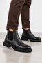 Rene Men's Genuine Leather Chelsea Boots - Black