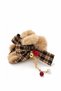 New Year's Themed Peg Buckle with Feather and Stamp Pattern