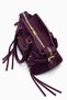 Suede Zippered Pocket Detailed Strap Hand and Crossbody Women's Bag - 2
