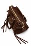 Suede Zippered Pocket Detailed Strap Hand and Crossbody Women's Bag - 2